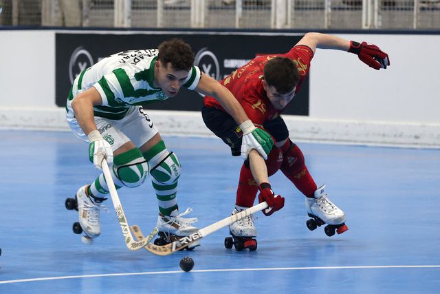 Sporting passa em Riba d'Ave na 8.ª jornada do Campeonato de hóquei em patins (foto FPP)