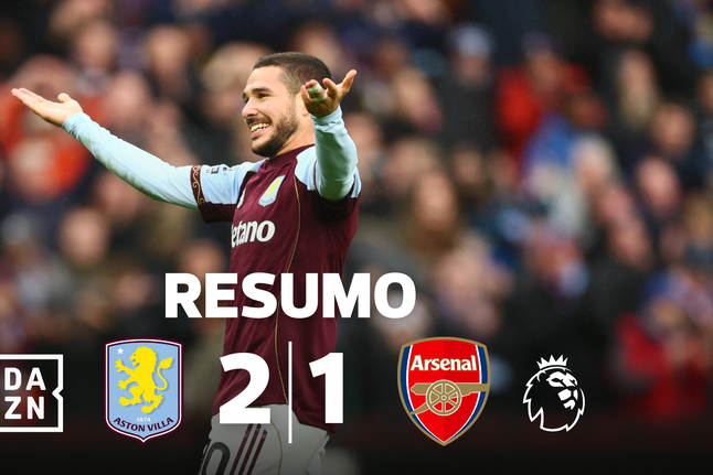 Resumo: Aston Villa castiga Arsenal mesmo a fechar