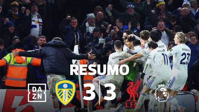 Uma parte, seis golos e um campeão à deriva em Leeds (resumo)