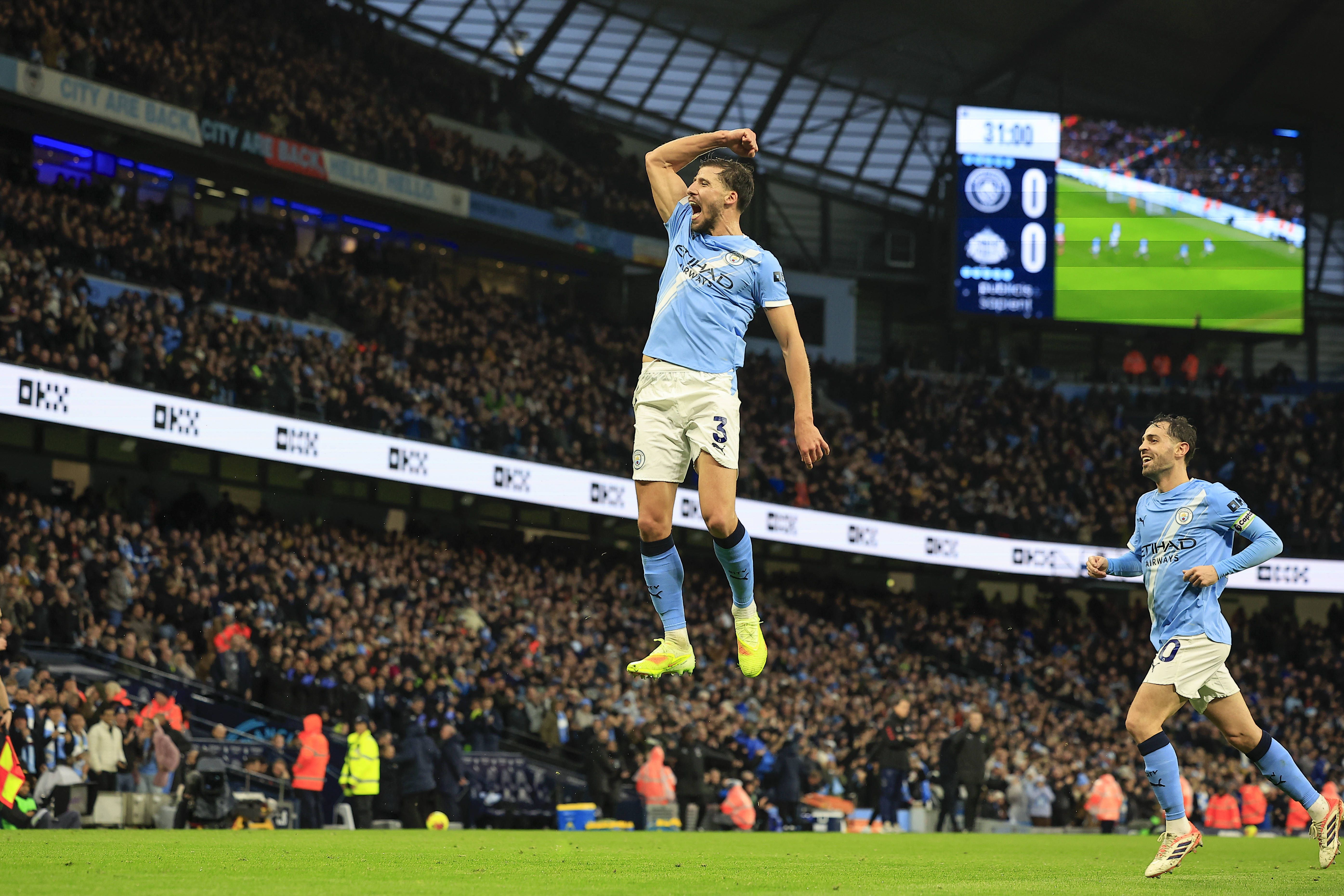 Rúben Dias fez golaço no Manchester City-Sunderland - Foto: IMAGO