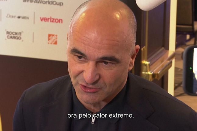 A reação de Roberto Martínez ao calendário do Mundial