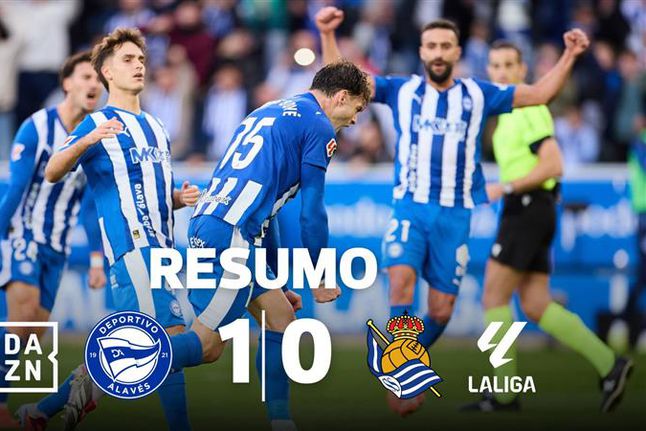 Gonçalo Guedes foi titular, mas Real Sociedade não passa em dérbi basco