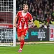 Harry Kane, avançado do Bayern, celebra golo frente ao Estugarda