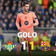 Felicidade do Betis contra o Barcelona durou cinco minutos