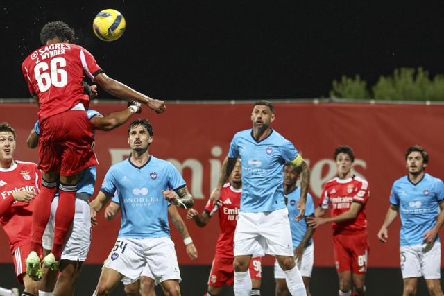 Momento do jogo no Seixal - Foto: SL Benfica
