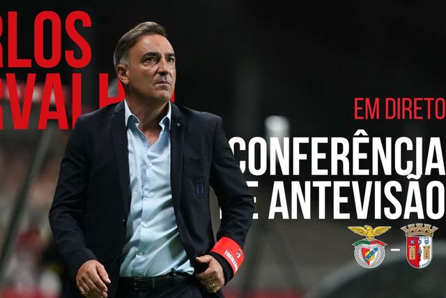 SC Braga: siga em direto a conferência de Carvalhal
