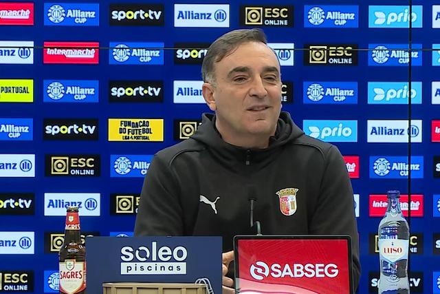Carvalhal: «O SC Braga tem pergaminhos nesta prova que já venceu e foi a várias finais»