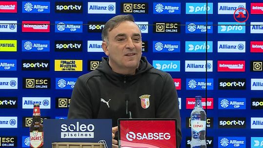 Carvalhal: «O SC Braga tem pergaminhos nesta prova que já venceu e foi a várias finais»