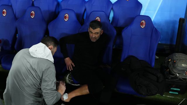 Sérgio Conceição teve de ser assistido a uma ferida no final do Inter-Milan