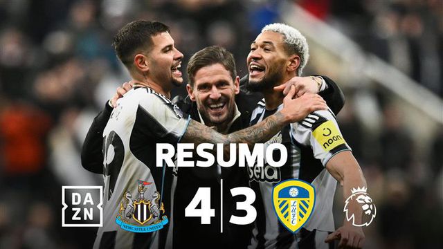 Jogaço em Newcastle: sete golos e vitória selada aos 90+12' com reviravolta (resumo)