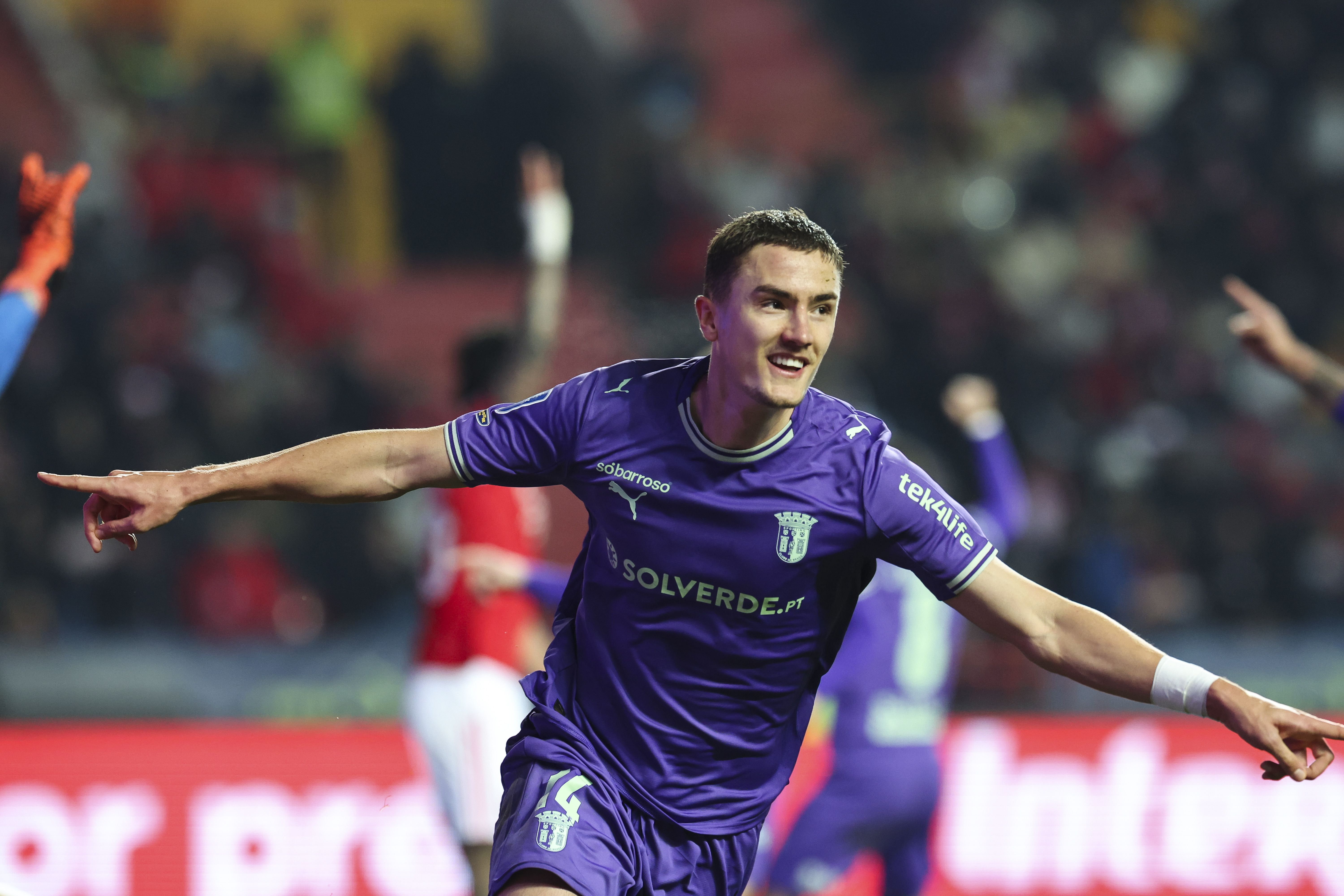 Lagerbielke a festejar golo - Foto: PAULO NOVAIS/LUSA