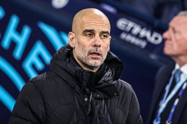 Pep Guardiola, treinador do Manchester City