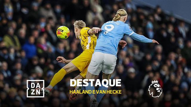 Premier League ou WWE? Haaland e Van Hecke desentendem-se em campo