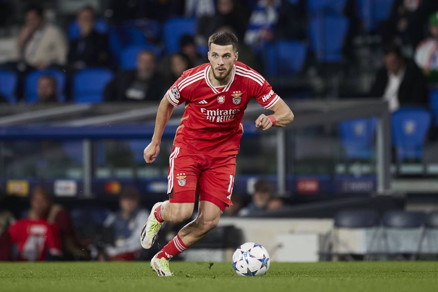 David Jurásek jogou 12 jogos pelo Benfica, incluindo na Champions