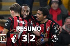 Golaço de bicicleta de Palhinha na despedida heroica de Semenyo (resumo)