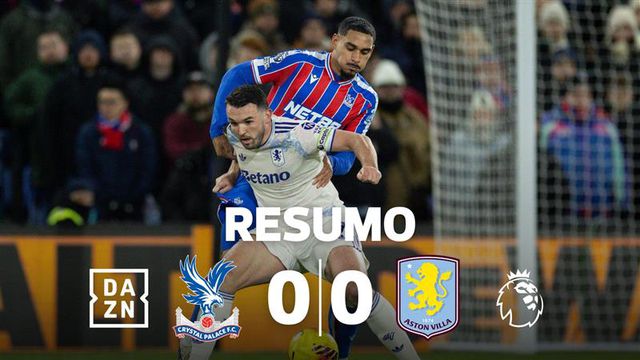 Aston Villa desperdiça possibilidade de subir ao segundo lugar (resumo)