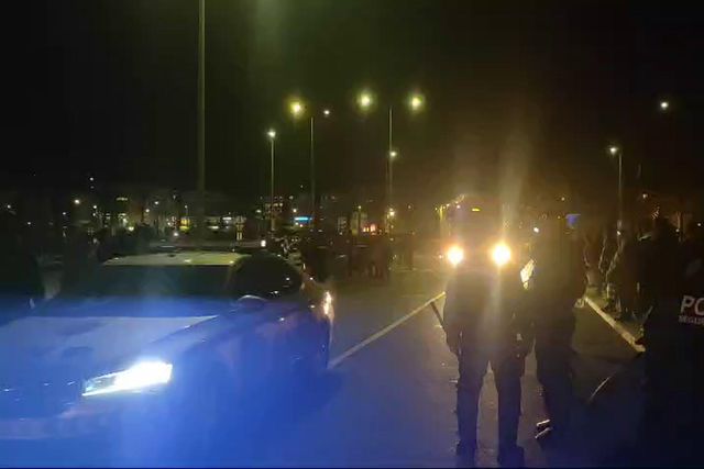 Chegada do autocarro do UD Leiria