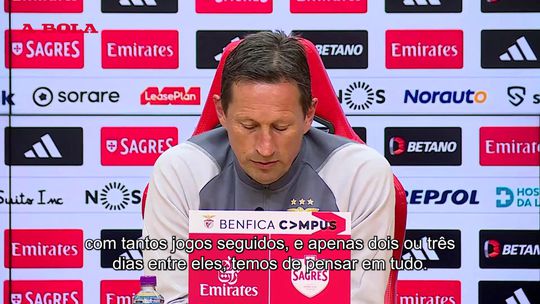 «Não mudei muito o sistema no Benfica...»