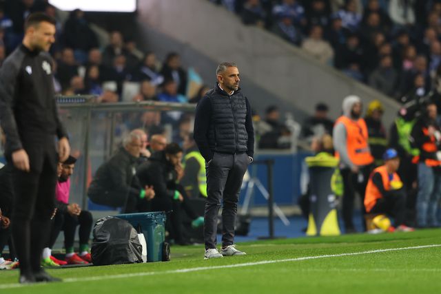 Rui Borges, sereno, no Estádio do Dragão, onde o Sporting venceu o FC Porto, com um golo de Fresneda, aos 42 minutos