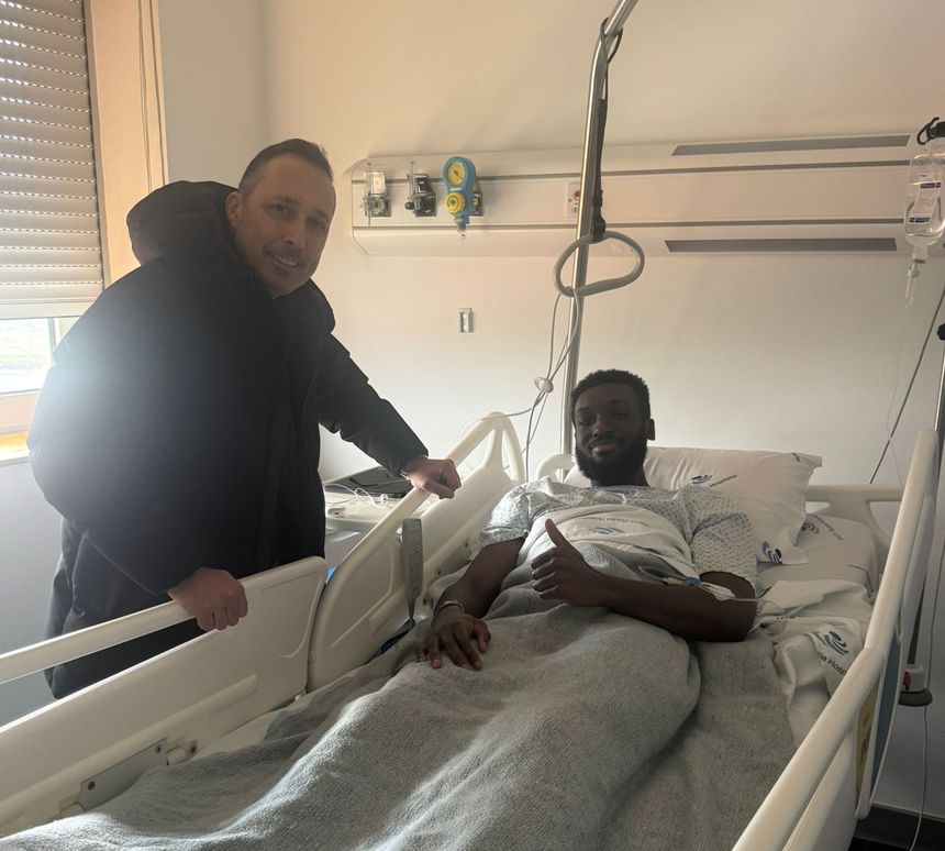 Antoine Baroan já foi operado à perna esquerda - Foto: Aves SAD