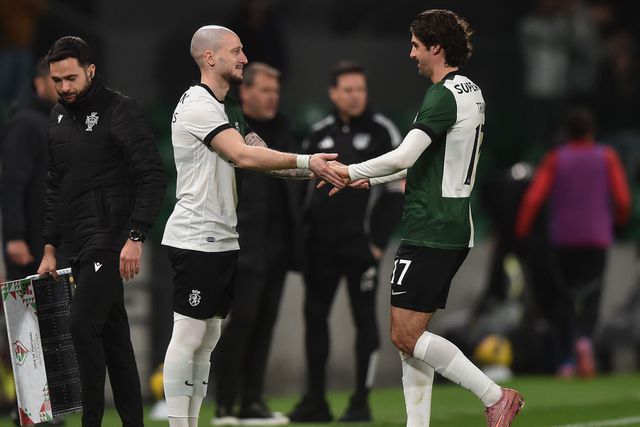 Nuno Santos rendeu Trincão no jogo com o Aves SAD - Foto: Miguel Nunes