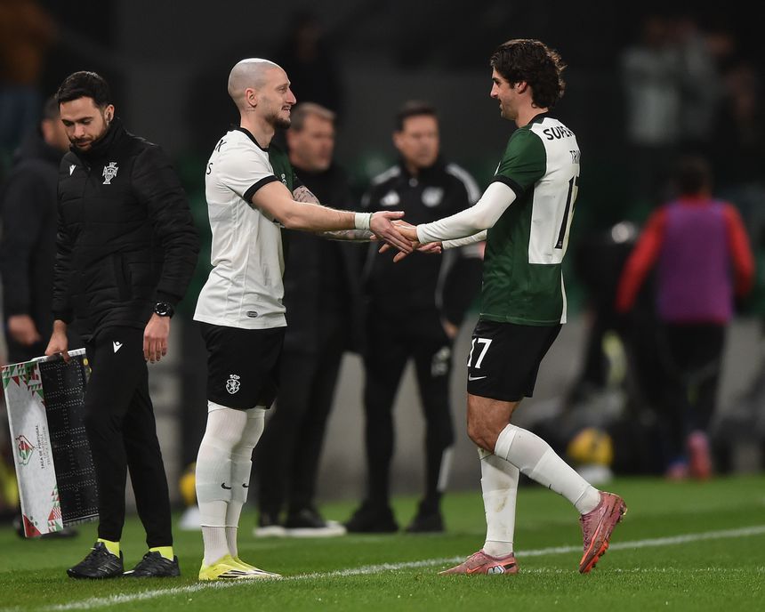 Nuno Santos rendeu Trincão no jogo com o Aves SAD - Foto: Miguel Nunes