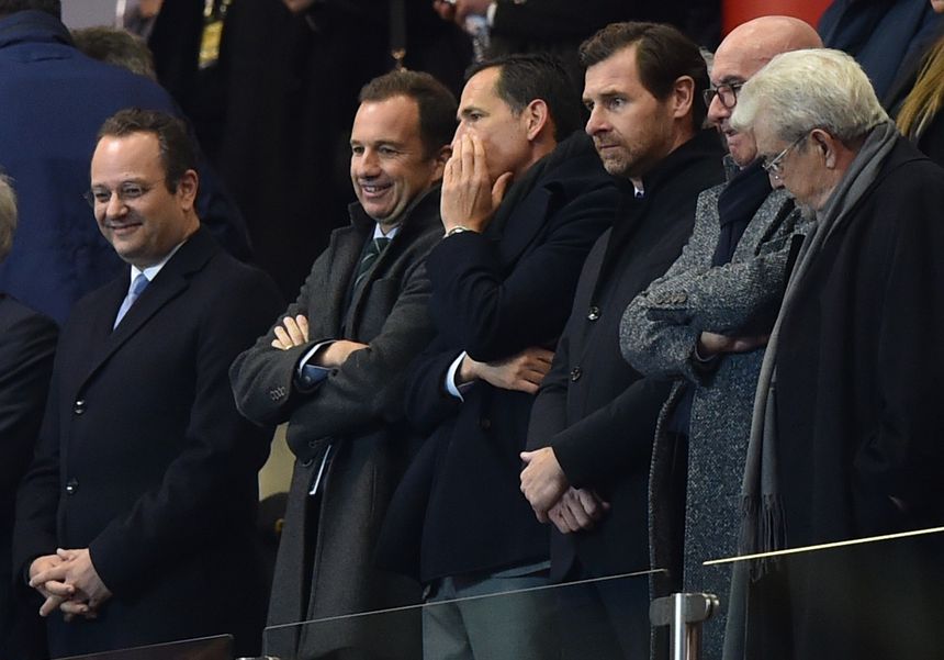 Frederico Varandas e André Villas-Boas costumam sentar-se lado a lado (Foto Miguel Nunes)