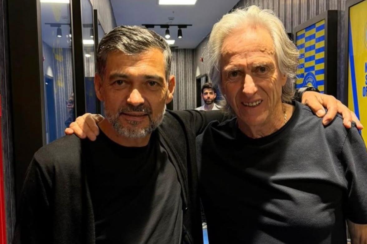 Jorge Jesus partilhou foto com Sérgio Conceição na rede social Instagram