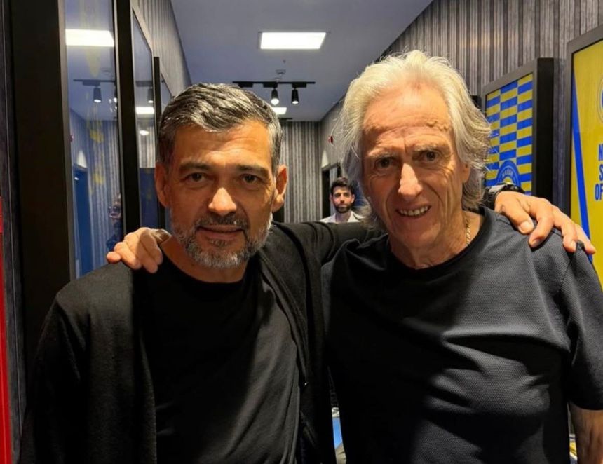 Jorge Jesus partilhou foto com Sérgio Conceição na rede social Instagram