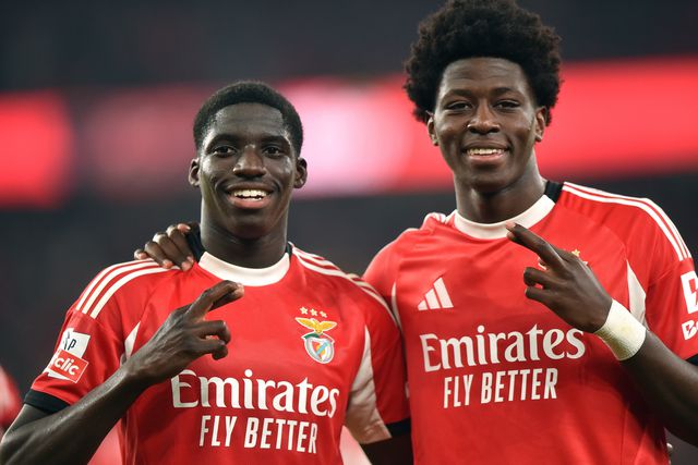 Banjaqui e Anísio são dois dos campeões do mundo de sub-17 que já se estrearam na equipa principal do Benfica - Foto: Miguel Nunes