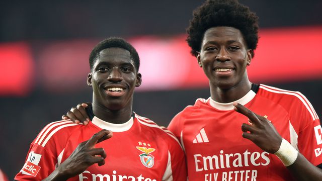 Banjaqui e Anísio são dois dos campeões do mundo de sub-17 que já se estrearam na equipa principal do Benfica - Foto: Miguel Nunes