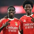 Banjaqui e Anísio são dois dos campeões do mundo de sub-17 que já se estrearam na equipa principal do Benfica - Foto: Miguel Nunes