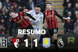 Aston Villa empata com o Bournemouth e vê fugir o líder (resumo)