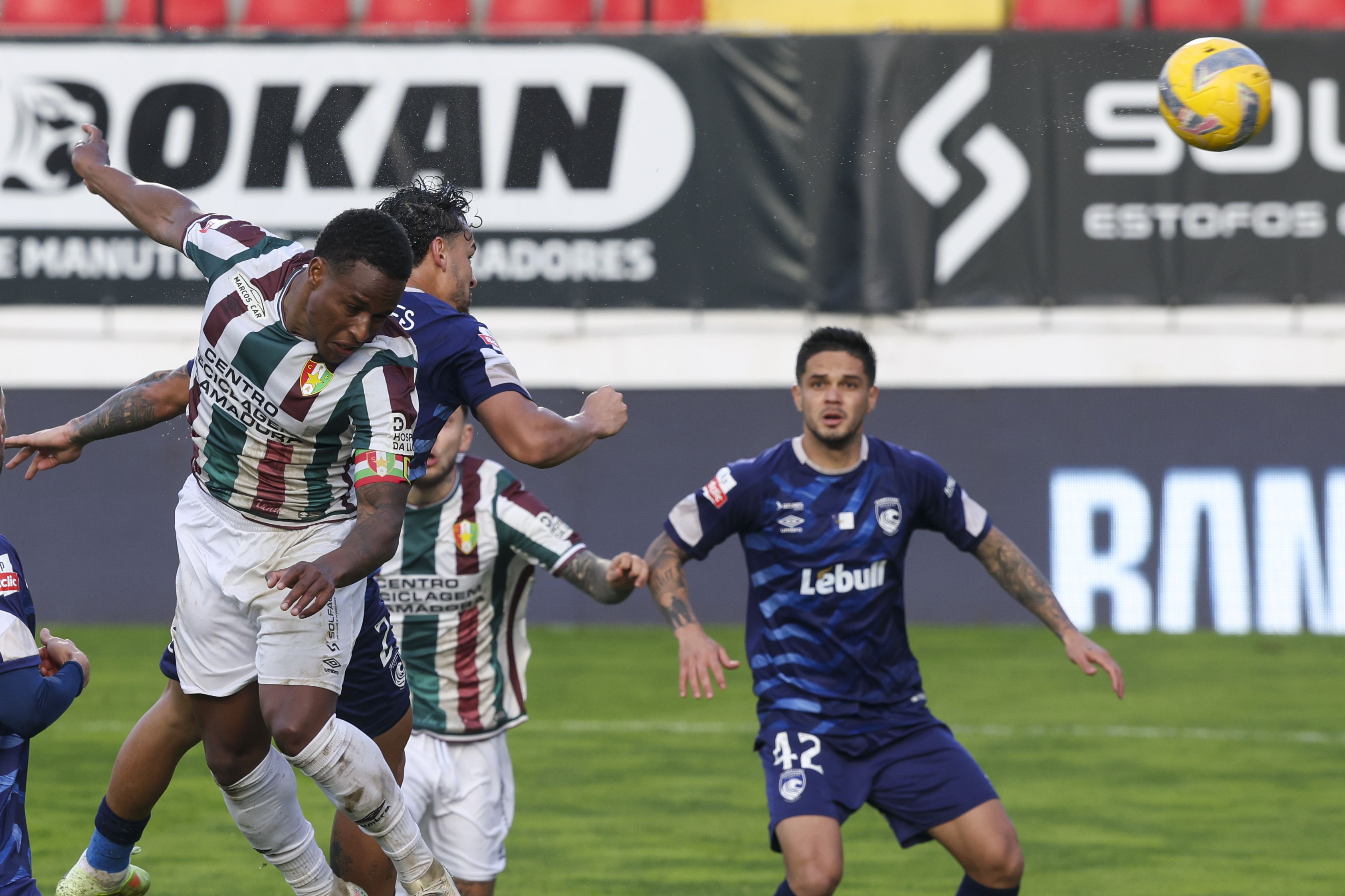 Jovane Cabral apontou o golo do triunfo do Estrela frente ao Santa Clara. -Foto: JOSÉ SENA GOULÃO/LUSA