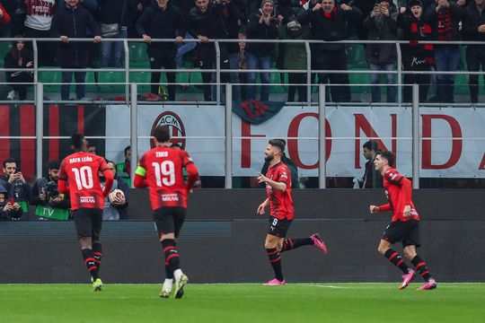 Liga Europa: Rafael Leão bisa nas assistências e Milan está mais perto dos 'quartos'