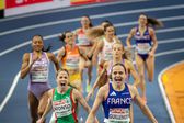 Francesa Agathe Guillemot venceu os 1500 metros femininos no Europeu de pista curta em Alperdoon, Países Baixos, à frente da portuguesa Salomé Afonso