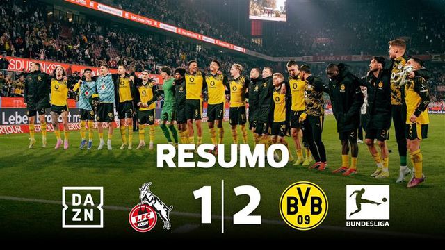 Borussia Dortmund regressa às vitórias em Colónia (resumo)