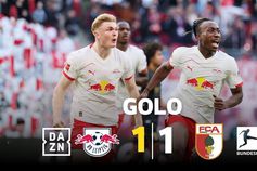 Que cabeçada de Harder! Assistência espetacular do ex-Sporting no Leipzig