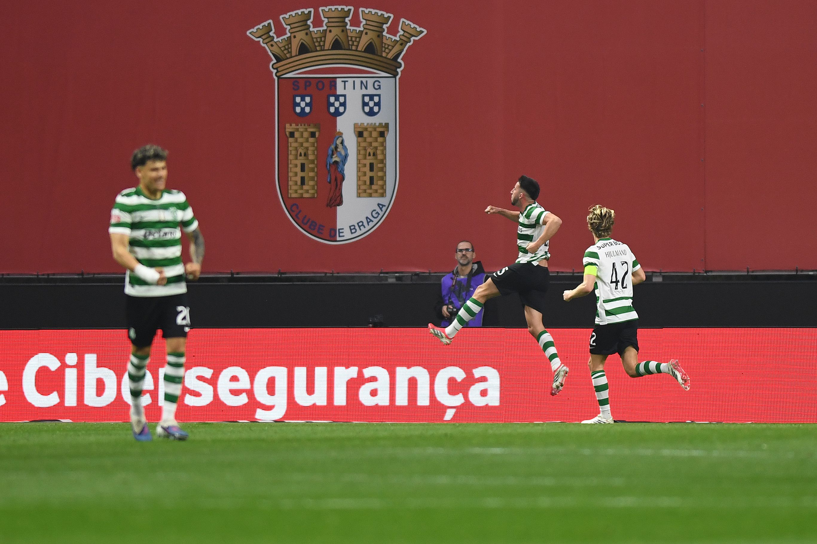 Gonçalo Inácio festeja golo marcado ao SC Braga - Foto: Rogério Ferreira/Kapta+