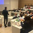Bruno Lage durante uma aula do Mestrado de Gestão da Nova School of Business and Economics - Foto: DR