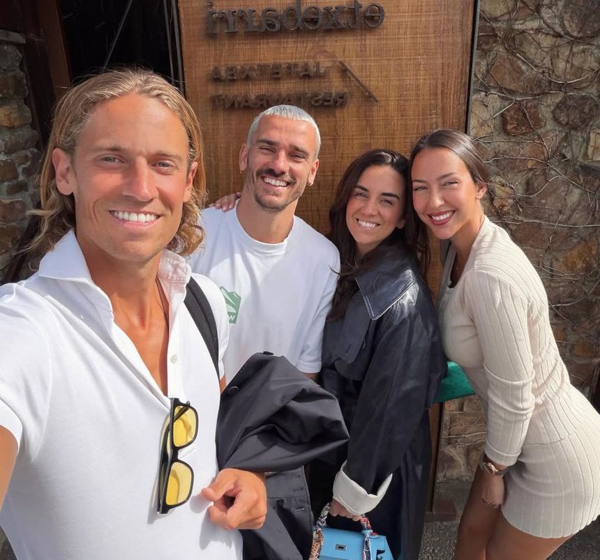 Marcos Llorente, Griezmann e as companheiras