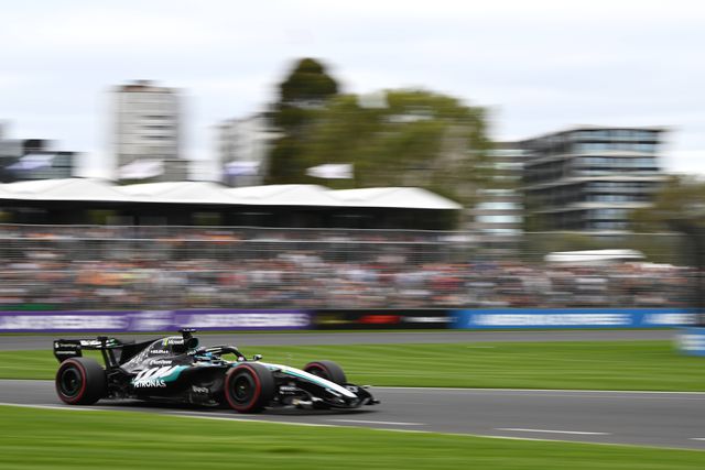 George Russell, da Mercedes, na qualificação para o GP da Austrália