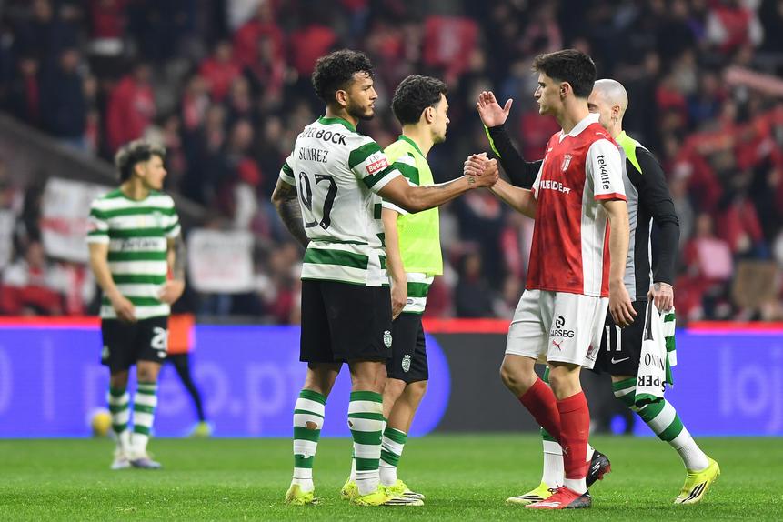 O Sporting joga esta sexta-feira frente ao SC Braga, pelas 20h15, no Estádio Municipal de Braga - Foto: Rogério Ferreira/Kapta+