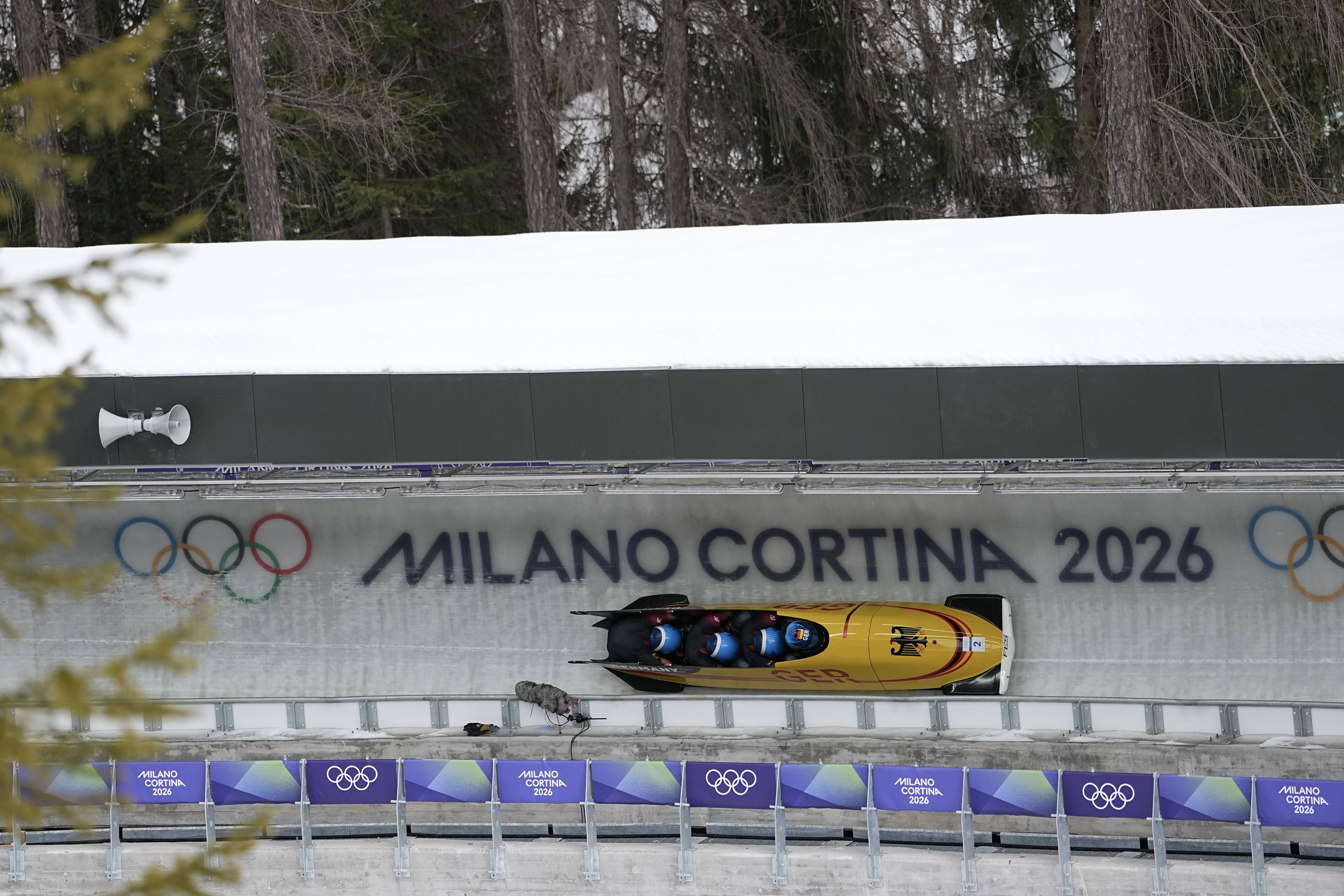 Duas semanas depois do final dos Jogos de inverno, pista está destruída. IMAGO