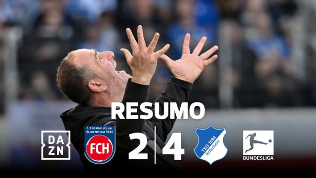 Hoffenheim reforça terceiro lugar com 4-2 ao Heidenheim