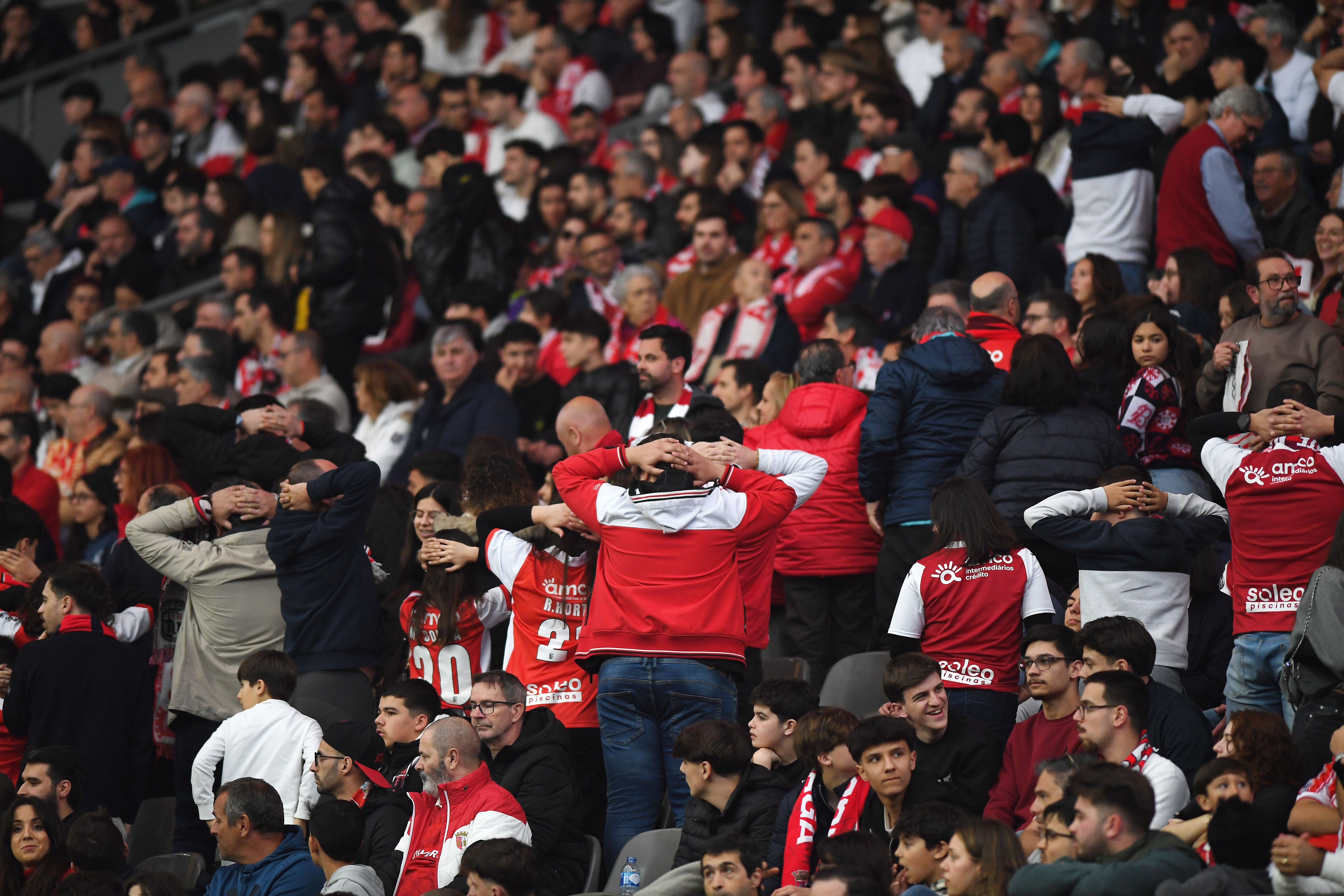 Protesto dos adeptos do SC Braga no jogo frente ao Sporting - Foto: Rogério Ferreira/Kapta+