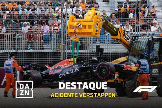 Começo desastroso! Verstappen perde controlo do carro e sai em dificuldades