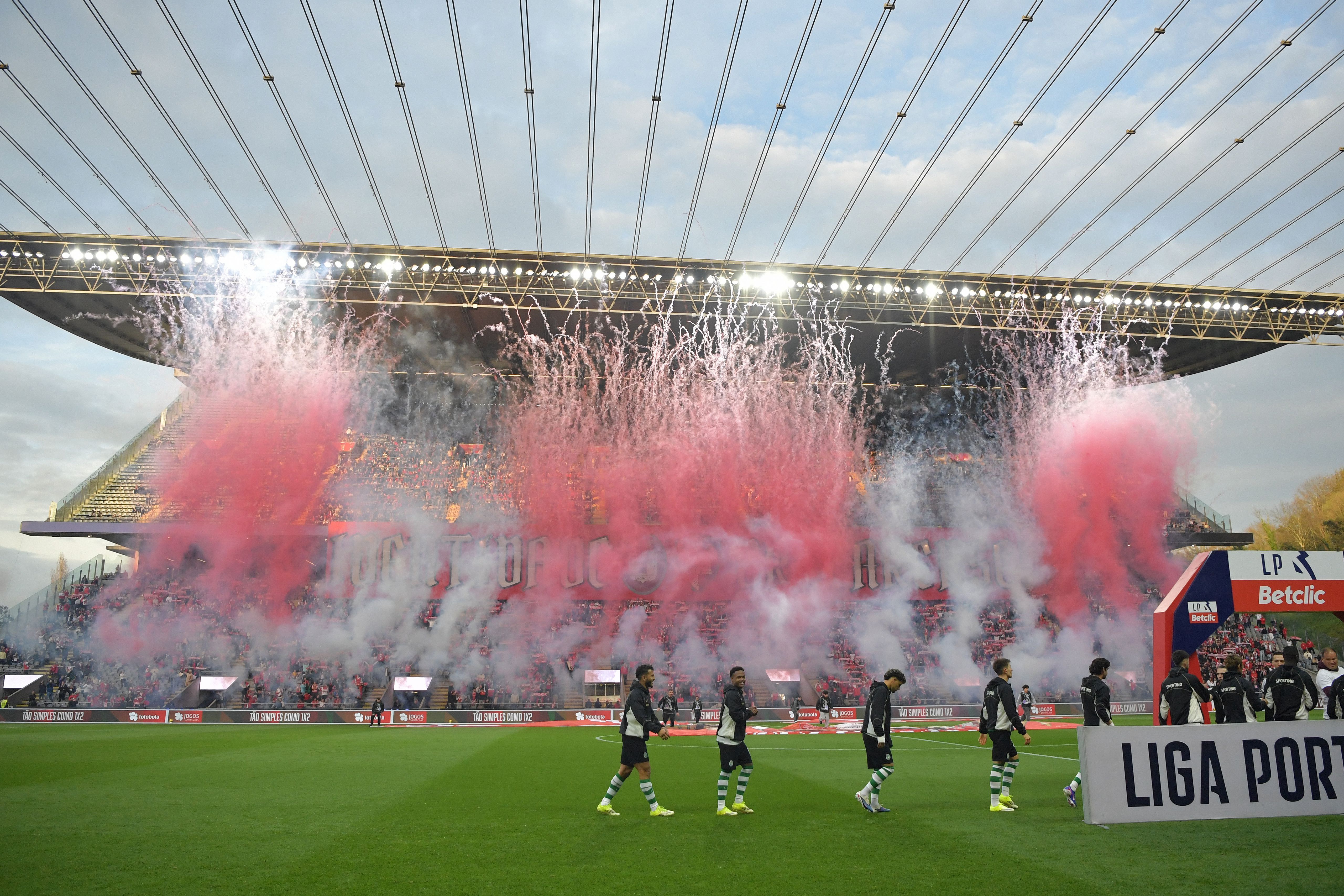 A festa em Braga antes do jogo frente ao Sporting - Foto: Rogério Ferreira/Kapta+