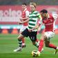 Zalazar foge a Hjulmand no jogo entre o SC Braga e o Sporting  - Foto: Rogério Ferreira/Kapta+