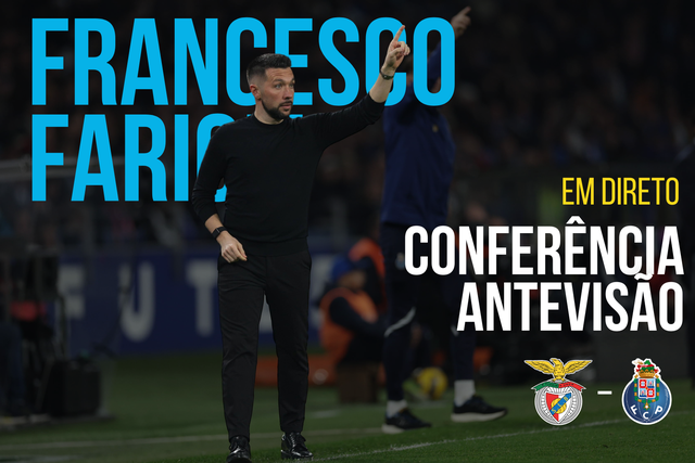 Clássico: acompanhe a conferência de Imprensa de Francesco Farioli